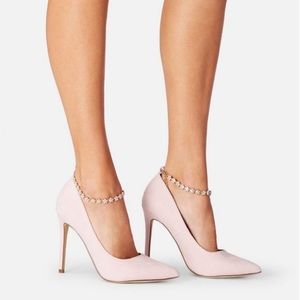 Blush pink heels